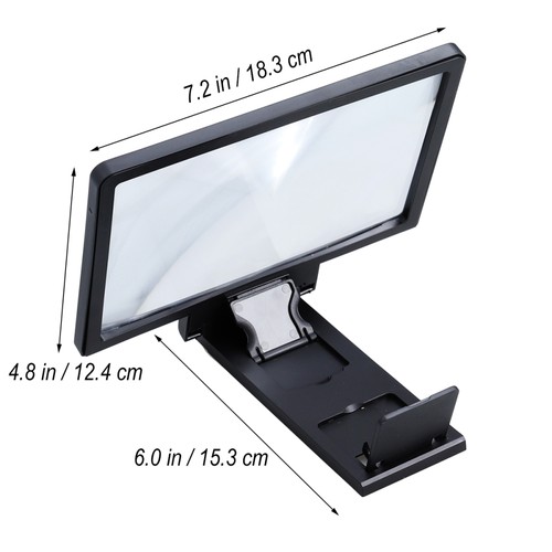 Portable Magnifying Screen Adjustable Stand Phone Glass Mobile Magnifier Cell - 第 2/11 張圖片