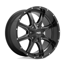 Moto Metal MO970 SEMI G-BLACK W/ MILLED SPOKES RIM 16x8, 7x150, 0, MO97068075900