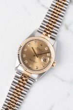 2000 Rolex Datejust 16233 Champagne Diamond Dial