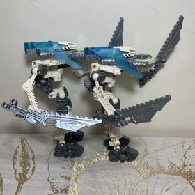 Lot Of 2 LEGO Bionicle Vahki KEERAHK 8619 Complete with Disk