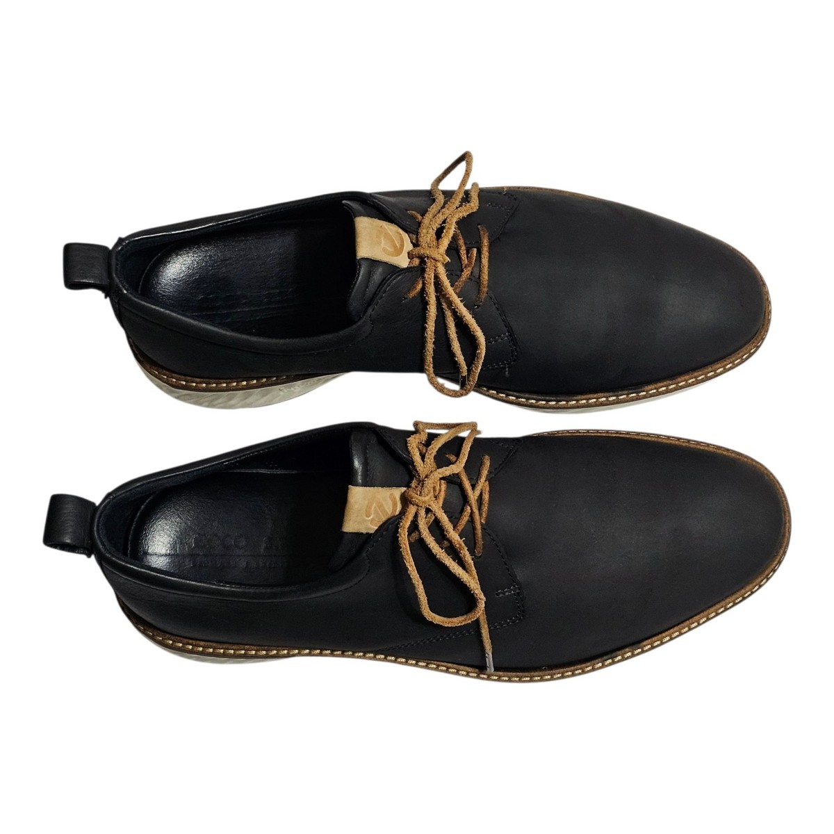 Ecco ST.1 Hybrid Black Leather Mens 11 Oxford Shoes EU 45  display picture 2