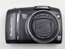 Canon PowerShot SX110 IS 9.0 MP Digital Camera Black - Working
