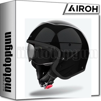 AIROH JET HELMET FOR MOTORCYCLE J 110 J135 BLACK GLITTER XXL