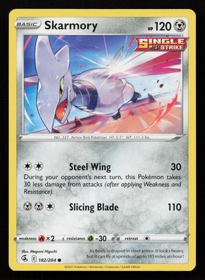 Skarmory 182/264 Common Fusion Strike Pokemon NM