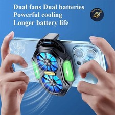    FS01 Dual Fan Mobile Phone Cooler Rechargeable Radiator Gaming Heat Sink