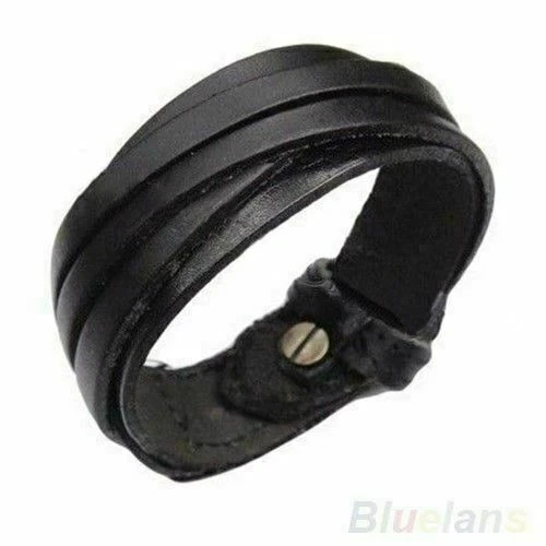 Bluelans Männer Frauen Multi Tanga geflochten dünne Lederarmband Bracelet TOP - Bild 3 von 4