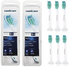 6X Philips Sonicare ProResults HX6013 Replacement Toothbrush Brush Heads New