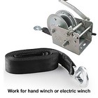 Heavy Duty 2"x 20' Winch Straps W/Safety Snap Hook Boat Jet Ski Trailer 10000Lbs