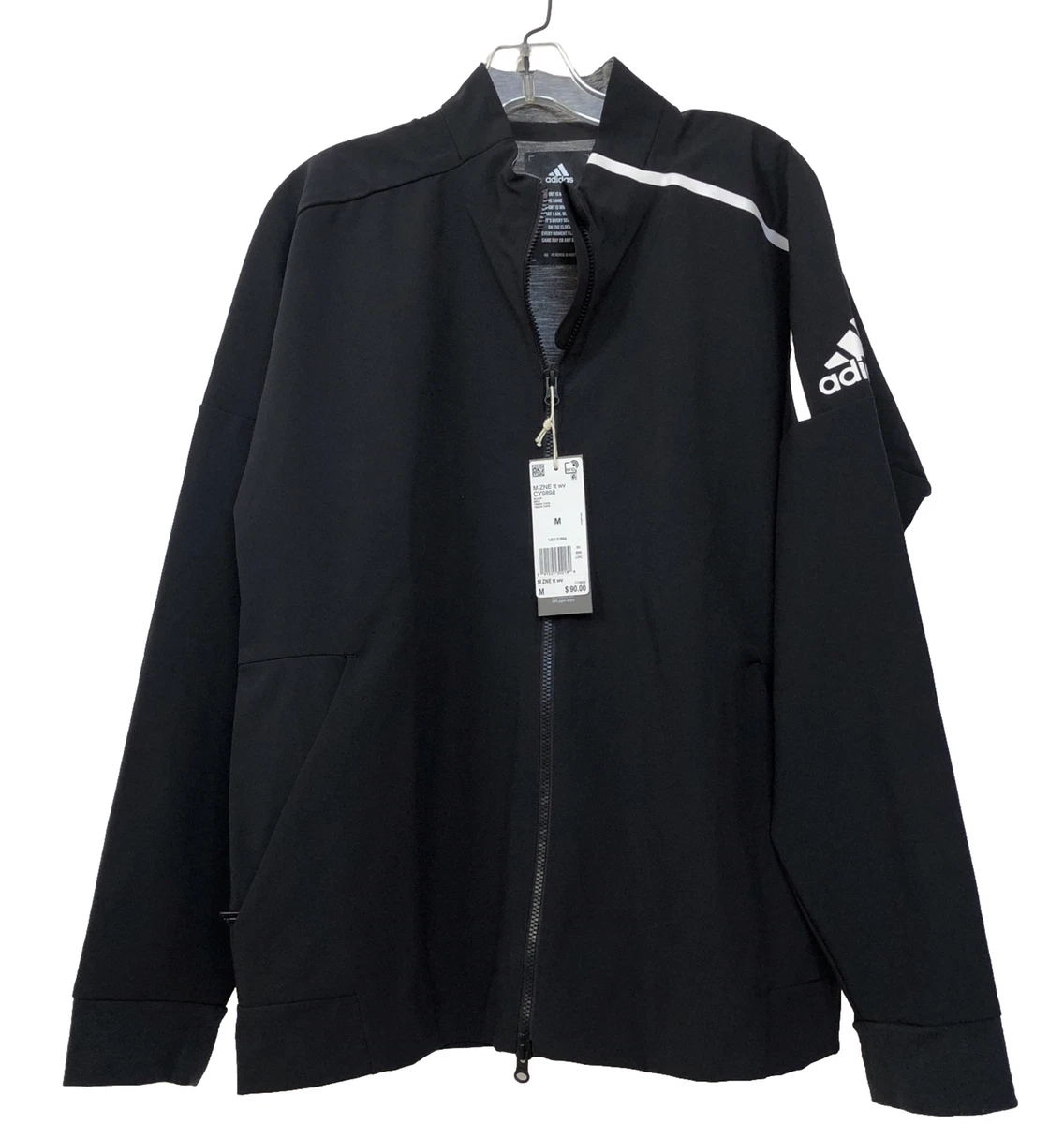 Adidas Man ZNE TT WV CY9898 Jacket M Black Windbreaker $99 | eBay