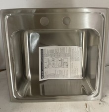 Elkay LR19192 19 1/2" Lustertone Classic Single Bowl 2 Hole Drop-in Sink