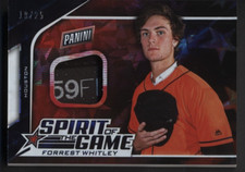 2019 Panini Father's Day Forrest Whitley 25 Spirit of the Game Relic Cracked Ice