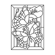 169 Darice Embossing Folder Essentials " MOSAIC BUTTERFLY " 30008389