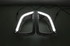 Pair LED DRL Daytime Running Driving Light  For Nissan Navara NP300 2015-2016