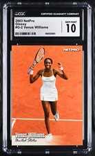 2003 NetPro Glossy #G-2 Venus Williams Rookie Card RC Graded CGC 10 Gem Mint