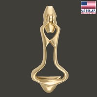 Door Knocker Solid Brass Art Deco 8h X 3.5w | Renovator's Supply on sale Door Knocker Solid Brass Art Deco 8h X 3.5w | Renovator's Supply on sale