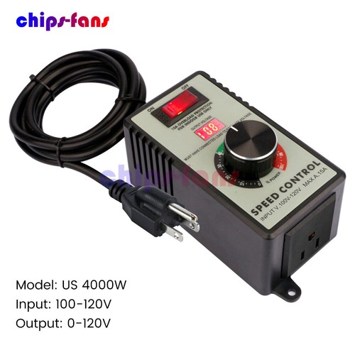 4000W Electronic Voltage Regulator Stepless AC Motor Speed Controller 110V/220V - Picture 24 of 27
