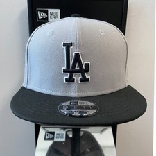 MLB - Los Angeles Dodgers 9FIFTY Adjustable Snap-Back New Era Cap - Gray / Black