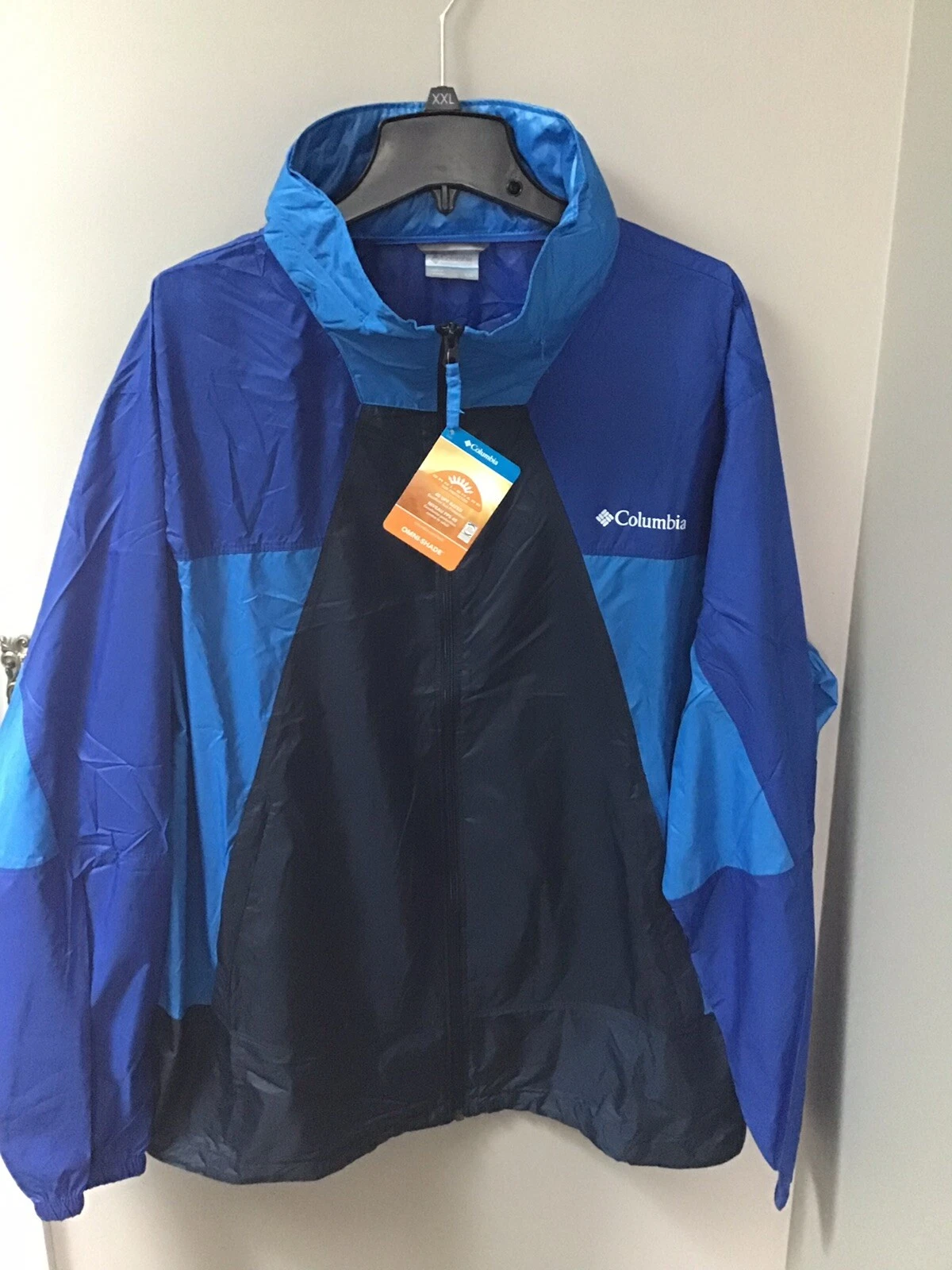 Columbia Point Park Men Hooded Light Weight Windbreaker KM0085 464 Sz XXL C4 NWT