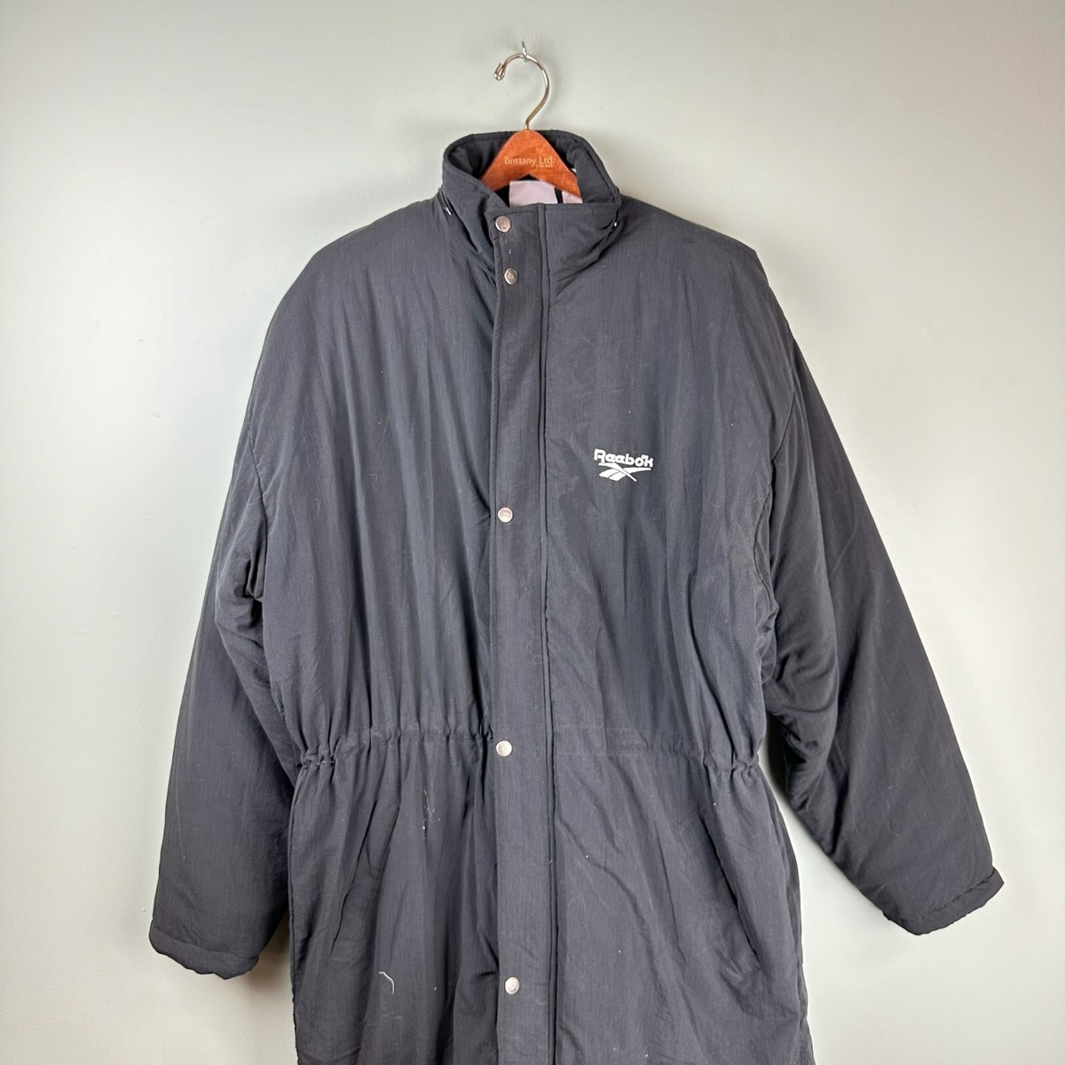 ジャケット・アウター 90s rare Reebok monotone poly jacket 90s REEBOK Sport Jacket Mens Black Grey Green | Old School