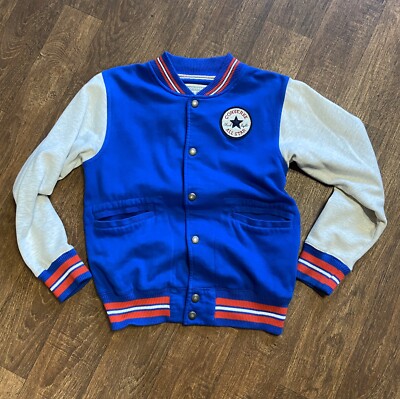 Blaue Converse All Star Jacke 12/13 Jahre, Converse Jacke, Baseballjacke