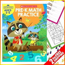 Preschool Workbook Kindergarten Number book Early Learning Pre-K Math Practice
