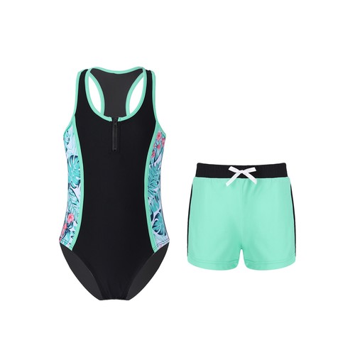Kids Girls Beachwear Swimming Swimwear Athletic Swimsuit Sunsuit Monokini Baby - Picture 61 of 72