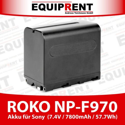 ROKO NP-F970 Akku für Sony NP-F 7.4V / 7800mAh / 57.7Wh (EQE10) - Bild 1 von 1