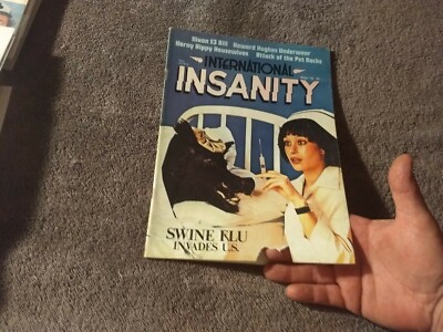 1976 SEPTEMBER INTERNATIONAL INSANITY MAGAZINE - SWINE FLU INVADES U.S. - B 4984