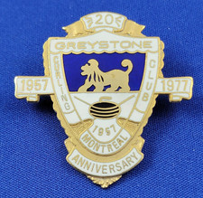 Greystone Curling Club MONTREAL Quebec Canada 1957-77 20th Anniversary Club Pin