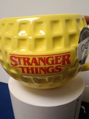 Core Home Golf Ball Yellow Ceramic Coffee Mug Cup "Stranger Things" - Picture 2 of 8