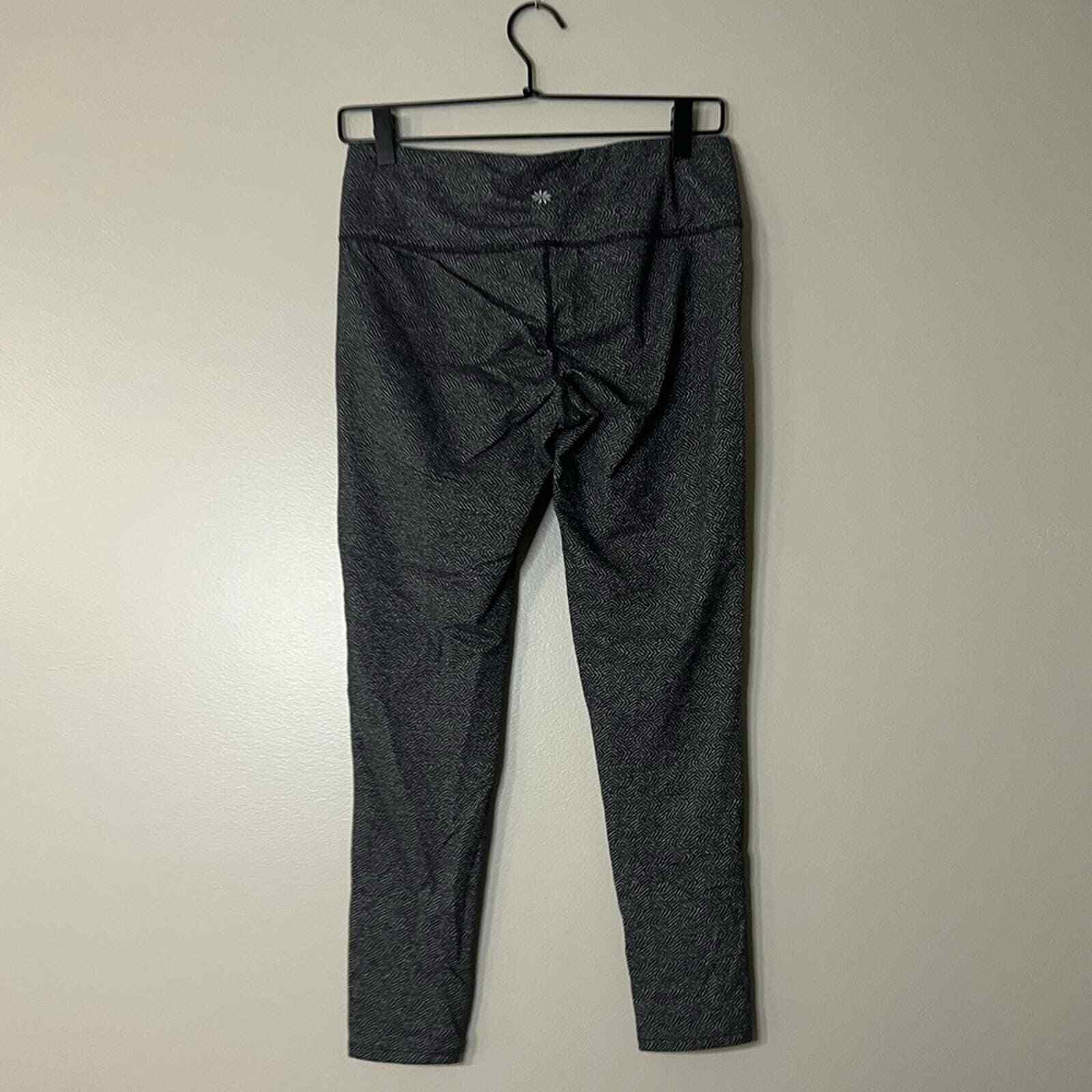 Athleta gray patterned crop cropped athletic legg… - image 7