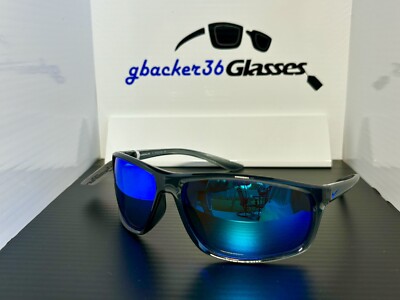 New Nike Adrenaline Sunglasses - Smoke Grey - Blue/Green Mirror - M EV1113 012