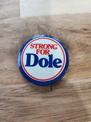 Vintage Bob Dole Republican Presidential Senator Campaign Pin Button