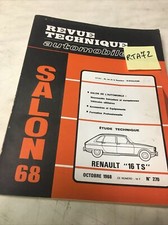 Revue technique Renault R16