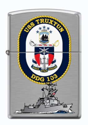USS Truxton (DDG-103) Destroyer Zippo MIB   Brushed Chrome