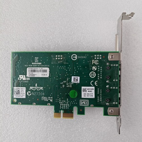 Broadcom PCIe Dual-port 1 Gigabit BCM5720 network card