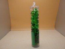 Clear Green Chessex Crystal Glass Gaming Stones Counters for Tabletop RPG, Card