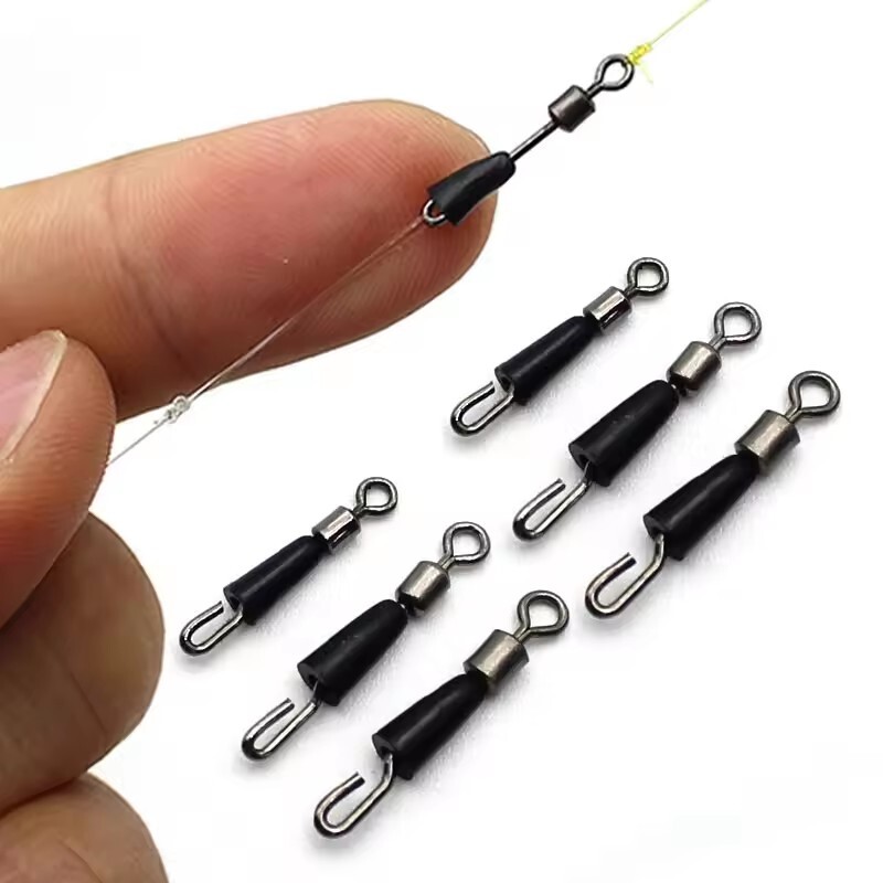 50 x Quick Change Hook Length Link Swivels Connectors Float Feeder