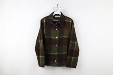 Vintage 90s Streetwear Womens Medium Wool Blend Button Shirt Jacket Jac Shirt