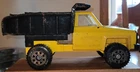 VINTAGE 1983 TONKA  DUMP TRUCK YELLOW AND BLACK PRESSED STEEL NEEDS WORK