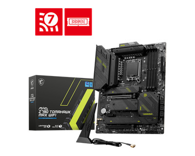MSI MAG Z790 TOMAHAWK MAX WIFI  LGA 1700 DDR5 ATX Motherboard - Black