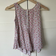 Polo Ralph Lauren Girls 8 Top Tunic Tank Cottage Prairie Boho Pink