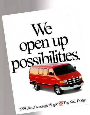 1999 Dodge Ram Wagon Van Original Car Sales Brochure Catalog 1500 2500 3500 1999 Dodge Ram Wagon Van Original Car Sales Brochure Catalog 1500 2500 3500