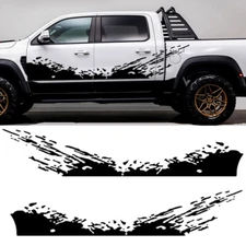 Splash Decal Car Side Body Graphics Vinyl Decoration Stickers Truck 2Pcs