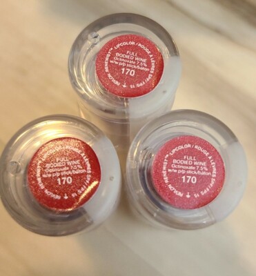3x REVLON RENEWIST LIPCOLOR LIPSTICK - 170 Full Bodied Wine