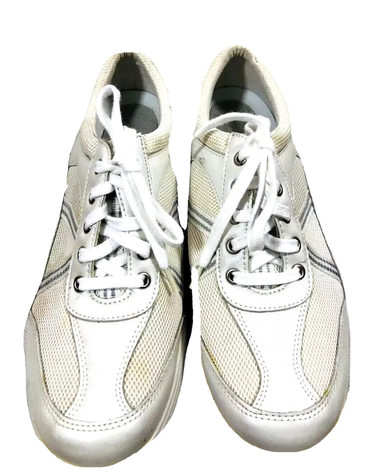 Grasshoppers Get Fit Mujer Tenis Fit Fitness Tonificación Cuero Blanco Zapatos Talla 81/2M Foto 2 de 4