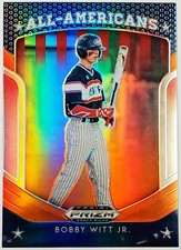 🔥 BOBBY WITT JR ROOKIE ORANGE PRIZM HOLO 2019 PANINI PRIZM ALL-AMERICANS #37