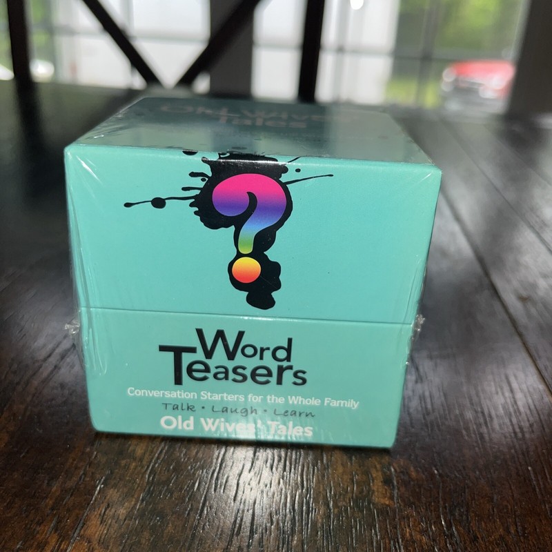 Old Wive's Tales Word Teasers Talk Laugh Learn Trivia Game Factory Sealed