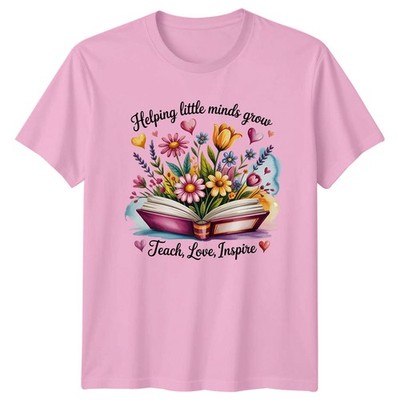 Helping little minds grow Damen T-Shirt Grundschullehrer Bildung