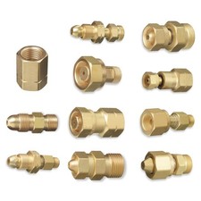 Adattatore acetilene da CGA 200 a CGA 510 per cilindro sicuro a regolatore adatto